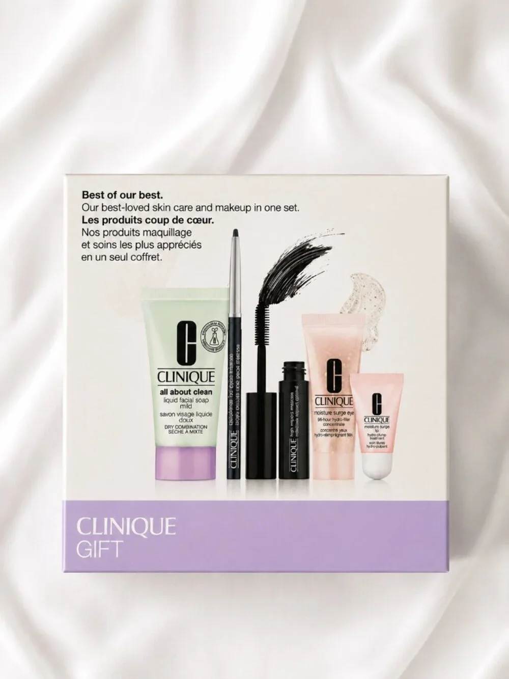 NWT Clinique Best of the Best 5-Piece Mini Skincare & Makeup Gift Set